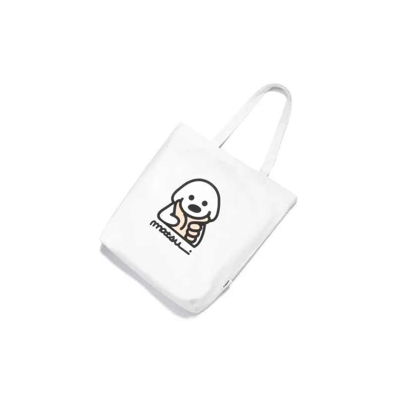 Guuka X Matsui Collaboration Collection Canvas Bag, Shoulder Bag Regular Unisex Ecru-1