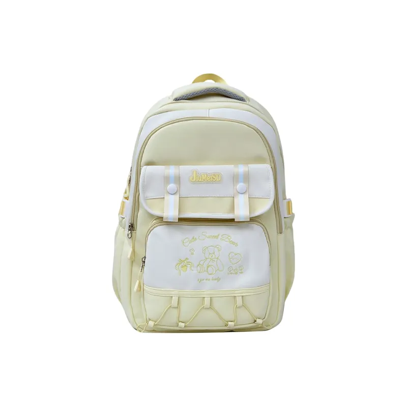 Deli Bear Polyester Backpack Regular Unisex Pink/Yellow/Blue/Black/Red-5