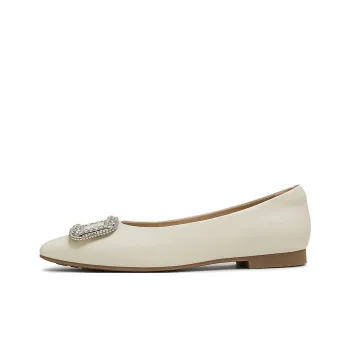 PT'SON French Pointed Toe Fairy Style Water Rhinestone Buckle Rv Casual Single Shoes 1.5cm Women's