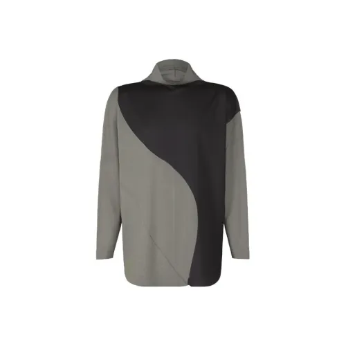 ISSEY MIYAKE Geometry Jersey Stitch 1 T-Shirt Men's Gray