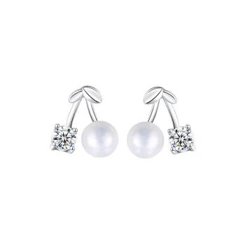 ZHOUBAIFU Pearl Stud Earrings Unisex