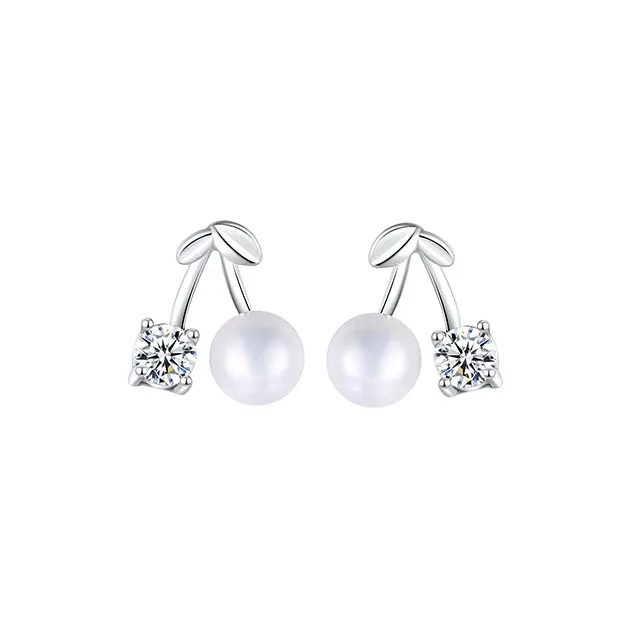 ZHOUBAIFU Pearl Stud Earrings Unisex-0