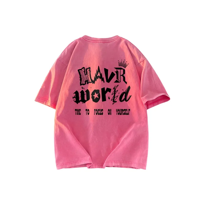 HAVR Heavyweight Thin Short Sleeved T Shirts Unisex-19