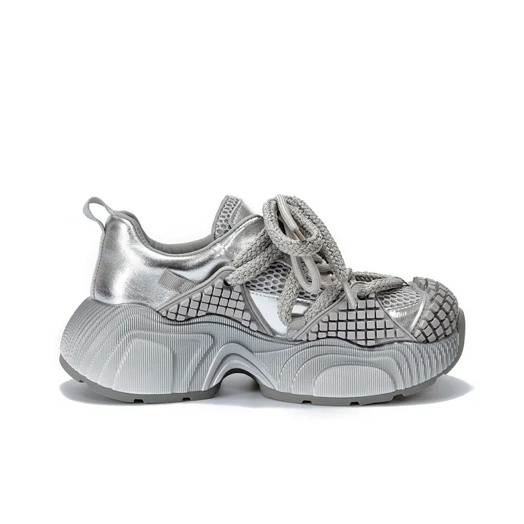VAEL Cushioned Slip Resistant Abrasion Resistant Low Top Chunky Sneakers Women's-7