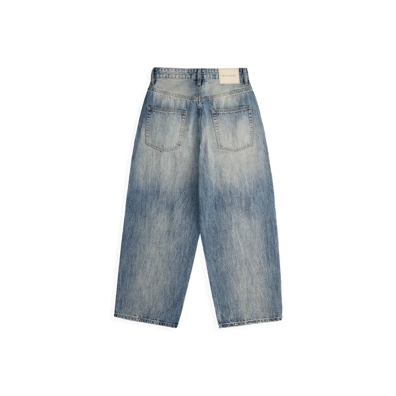 ZENGZHI Jeans Unisex Vintage-1