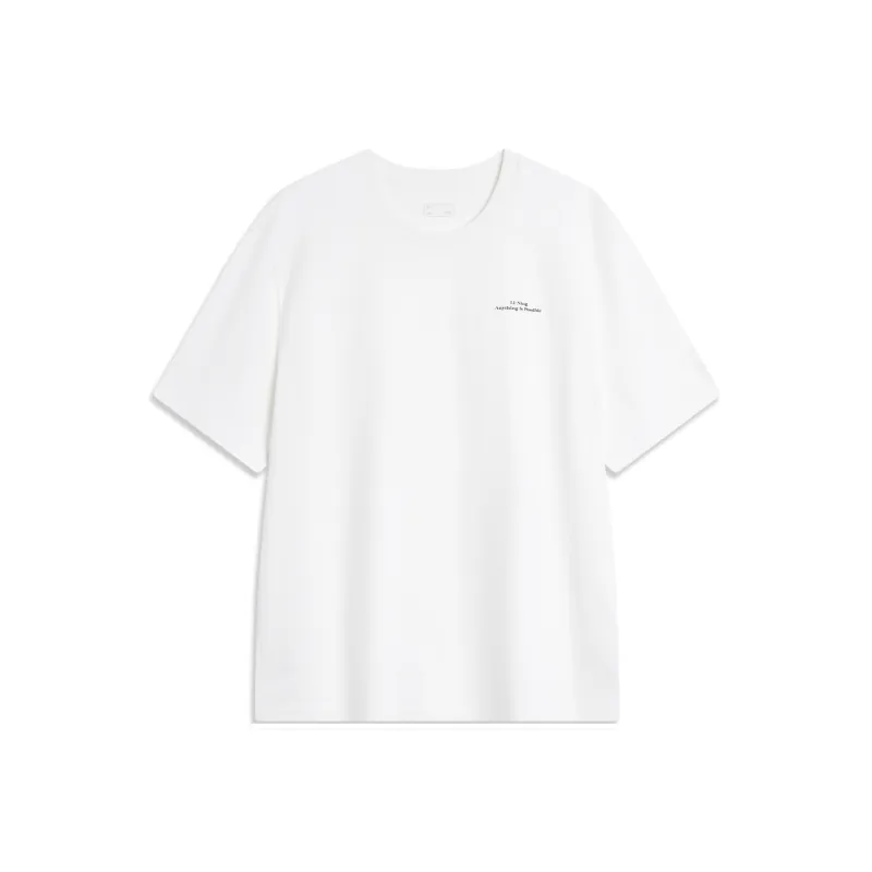LiNing Weekend Youth Sports Fashion Collection T-Shirt Unisex Ivory-0