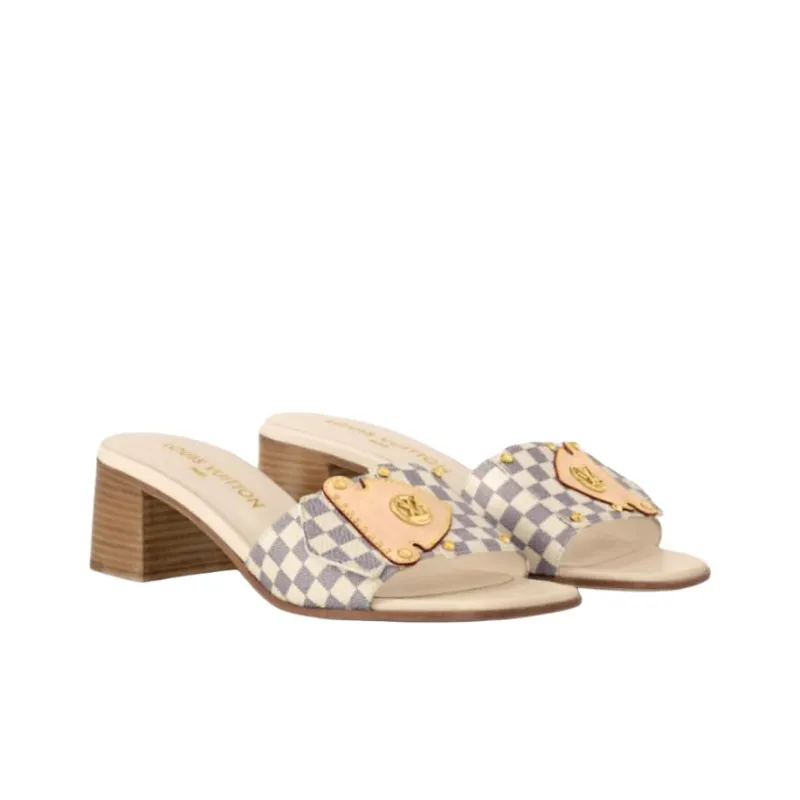 LOUIS VUITTON Slide Slippers 4.5cm Women's Beige-2