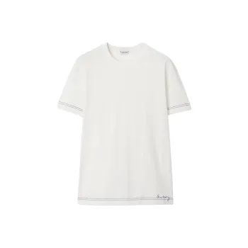 Burberry Logo Detailed Crewneck T Shirt