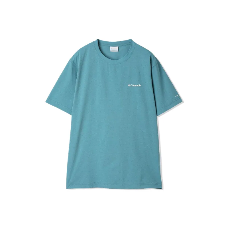 Columbia T Shirt Men's Blue Green-0