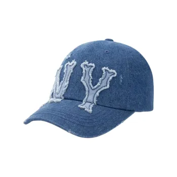 MLB 100% Cotton Polyester Blend Baseball Caps Unisex Light Blue