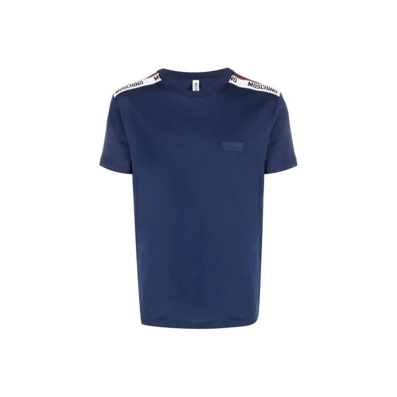 MOSCHINO T Shirts Men Marine Blue-0