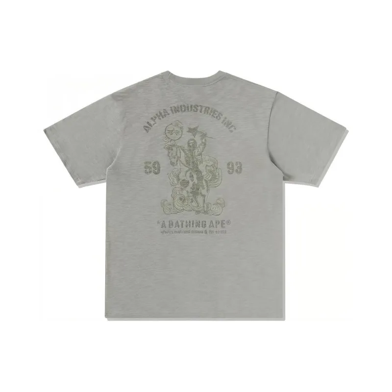 Alpha Industries X A BATHING APE Co branded By Alpha Industries T Shirts Unisex-2