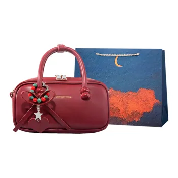 Elsvet Artificial Leather Handbag Regular Women's Red