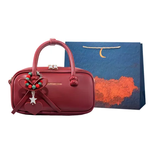 Elsvet Artificial Leather Handbag Regular Women's Red