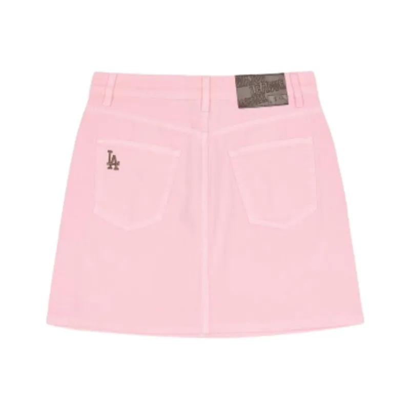 MLB Denim Short Skirts Women's Pink-1