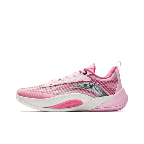 Anta Instant 1 TD Cushioning Wear Resistant Low Top Basketball Shoes Men's White Pink Black
