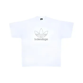 Balenciaga T Shirt Men's Loose Fit Style White