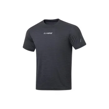 LiNing Cool Tea T Shirt Men's Black Heather Gray