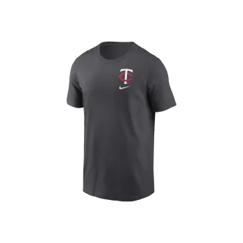 Nike Minnesota Twins Logo Sketch Bar T-Shirt Men's Charcoal Gray