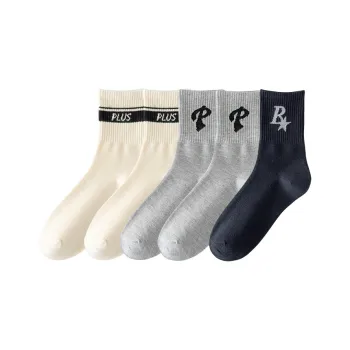 Cotton Gene Mid Calf Socks Men's 5 Pack