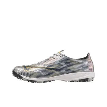 Mizuno Alpha 2 Soccer Shoes Unisex Silver Gold