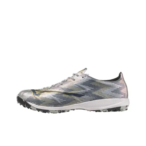 Mizuno Alpha 2 Soccer Shoes Unisex Silver Gold