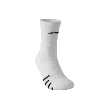 LiNing Antibacterial And Deodorizing Running Casual Knee High Socks Unisex Black White Combo Set