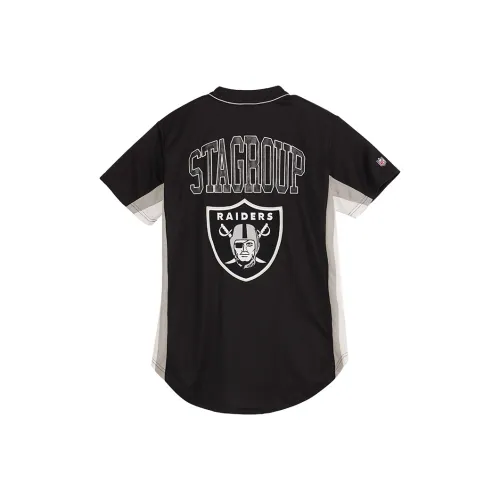 NFL 블랙 남녀공용 티셔츠