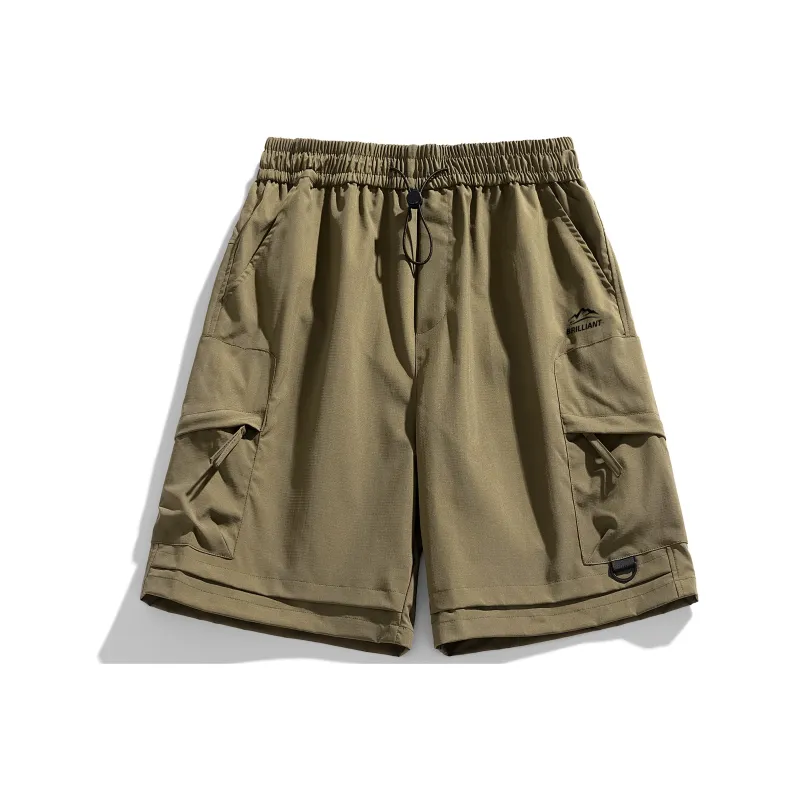 Warrior Huichao Riding The Wind Collection Cargo Shorts Unisex Dark Purple-26