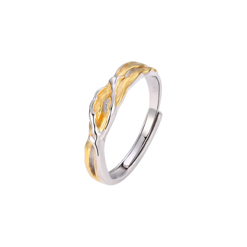 CLARKIA FLOWER S999 Fine Silver Rings Unisex-6