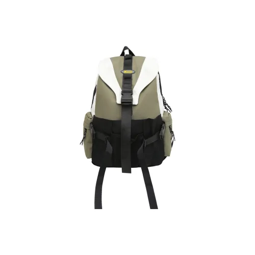GOBLIN SHARKS 1759 Nylon Backpack Large Size Unisex Green/Black