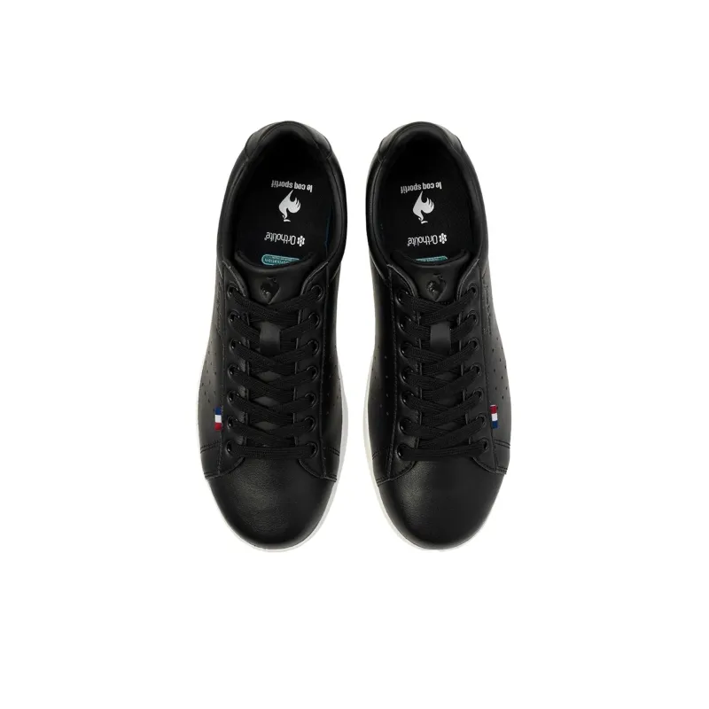 Le Coq Sportif LA ROLAND Cushioning And Breathable Low Top Casual Shoes Unisex Black-2
