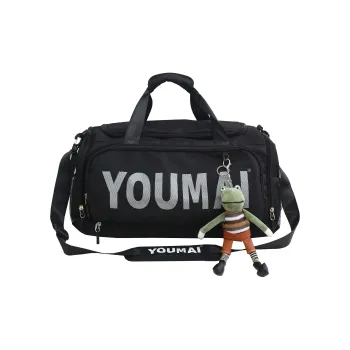 Deli Bear Nylon Travel Bag Unisex Black/Pink/Red/Khaki/Dark Gray