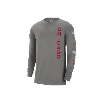 Nike Chicago Bulls 2023/24 City Edition Men's Nike Nba Max90 Long Sleeve T Shirt