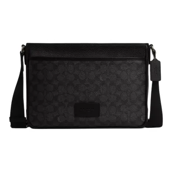 COACH DISTRICT Canvas Bag, Shoulder Bag, Crossbody Bag Tubas Men's Black