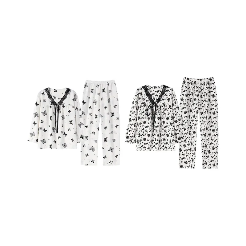 Herbal Primer Pajama Set Women's Combo Set-31