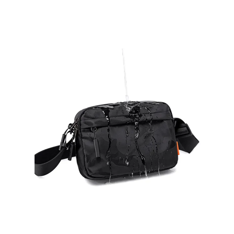 BJIAX Nylon Crossbody Bag Mini Men's Black Camouflage/Blue Camouflage-6
