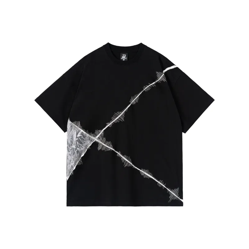 XINYINSU T Shirt Unisex Couple's Black-0