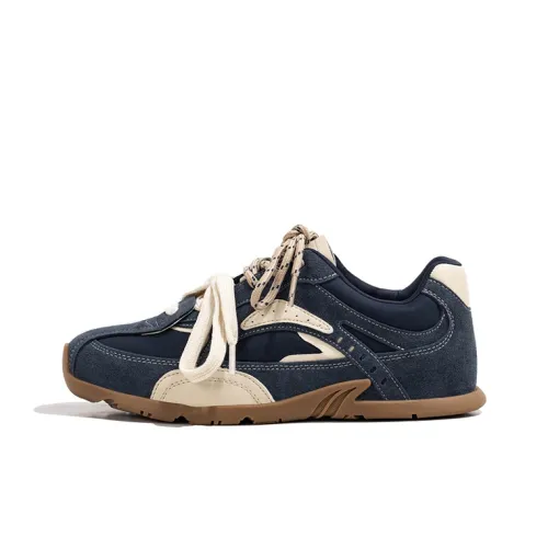 Old Meow Slip Resistant Low Top Casual Shoes Women's Blue