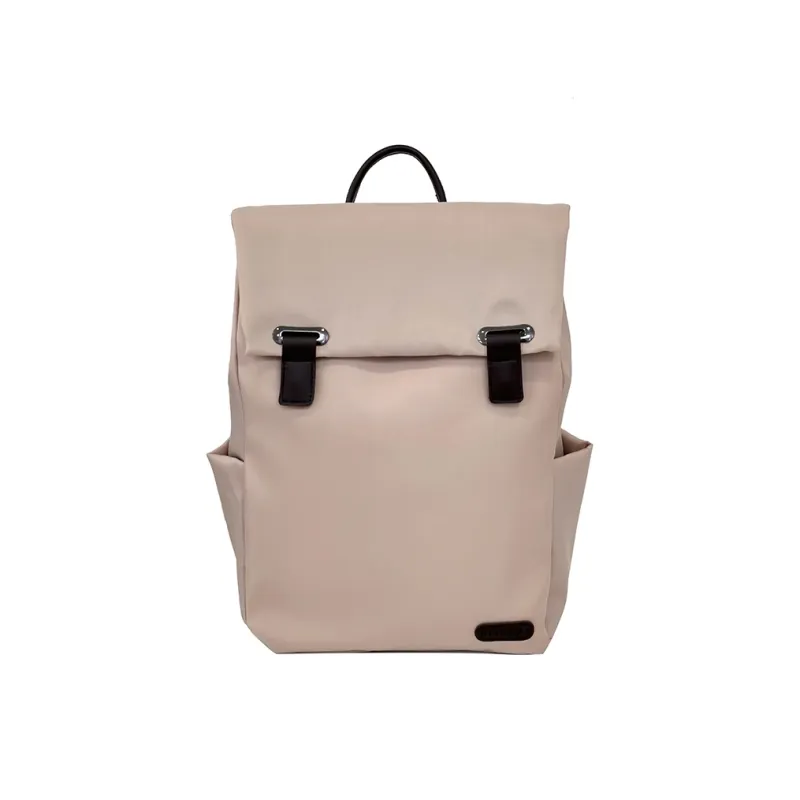 GOBLIN SHARKS 1759 Nylon Backpack Large Size Unisex Khaki/Black/Pink-0