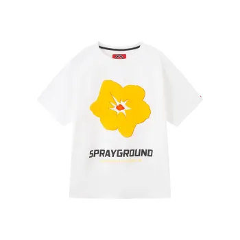 SPRAYGROUND Short Sleeved T Shirts Unisex Raw White