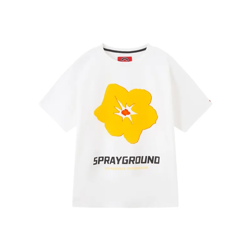SPRAYGROUND Short Sleeved T Shirts Unisex Raw White-0