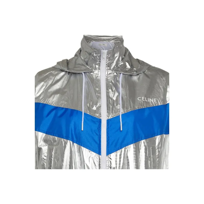 CELINE Zip Up Track Hooded Jacket-3