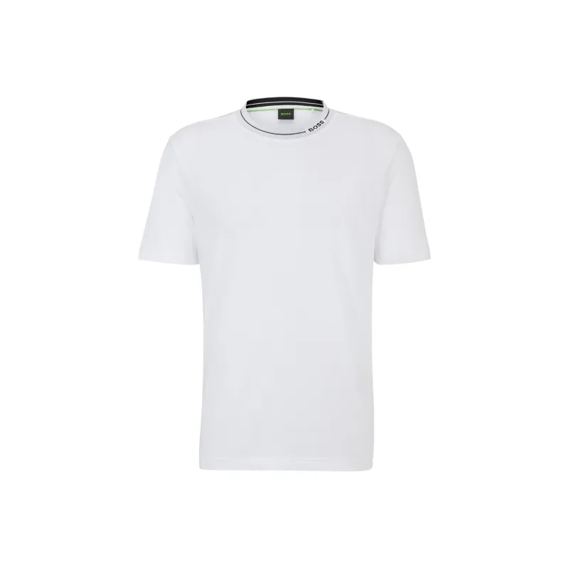 HUGO BOSS Logo Intarsia Knitted T Shirt-0