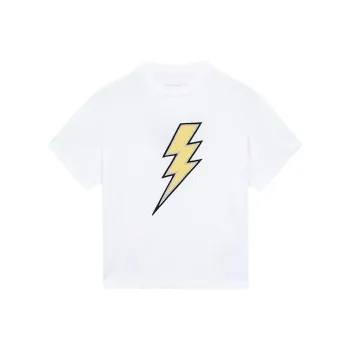 Neil Barrett Thunderbolt embroidered Cotton T shirt