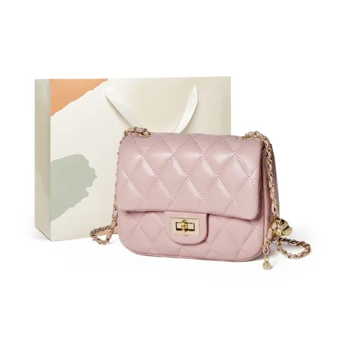 15 MINS Synthetic Leather Small Square Bag Shoulder Bag Crossbody Bag Mini Women's Pink/Black/White