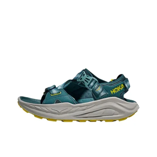 HOKA ONE ONE Infini Hike TC Beach Sandals Men's Green Blue