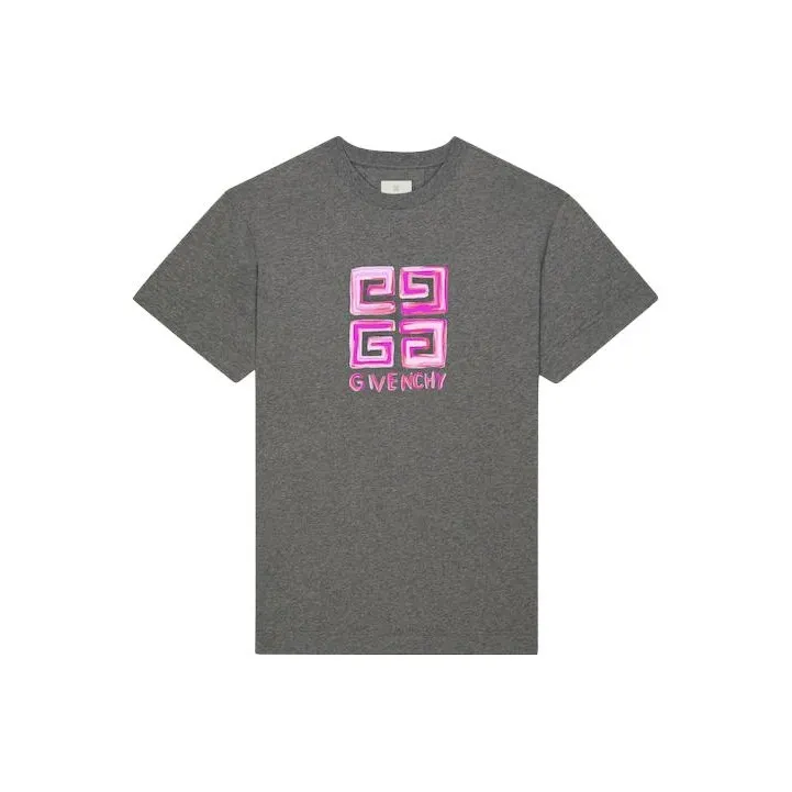 Givenchy 4G Logo Crewneck T Shirt-0