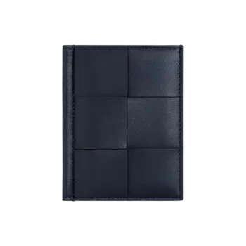 Bottega Veneta CASSETTE Calfskin Card Holder Regular Men's Space Blue