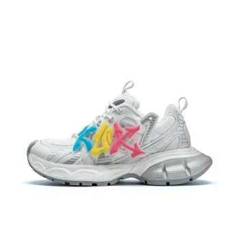 KUX Space Ship Cushioning Anti Slip Wear Resistant Breathable Height Increasing Low Top Chunky Sneakers Unisex